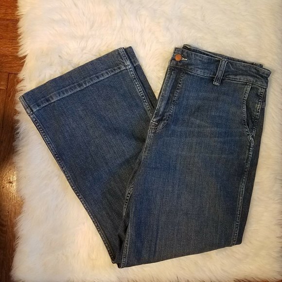 J Crew nwt jeans womens 32P 32 petite wide leg trouser